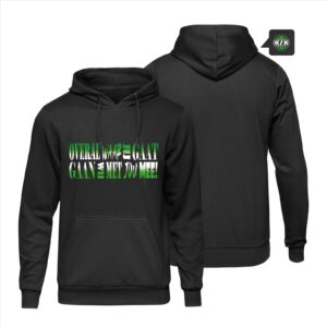 ”OVERAL WAAR JIJ GAAT” groen-wit-groen MIX (hoodie)